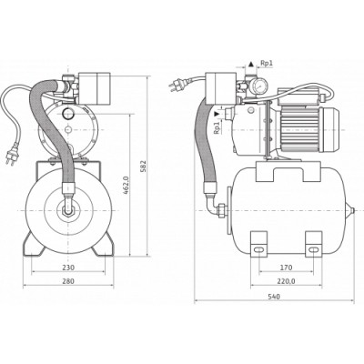 Станция насосная WILO HWJ-204-EM-R Станция насосная WILO HWJ-204-EM-R