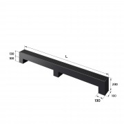 Конвектор напольный Royal Thermo STEP-130/180/3000-2-N-BL-LG-BL