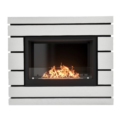 Каминокомплект: Биокамин Firelight BFP/P-2520, портал Moderno 25 шпон белый дуб Каминокомплект: Биокамин Firelight BFP/P-2520, портал Moderno 25 шпон белый дуб