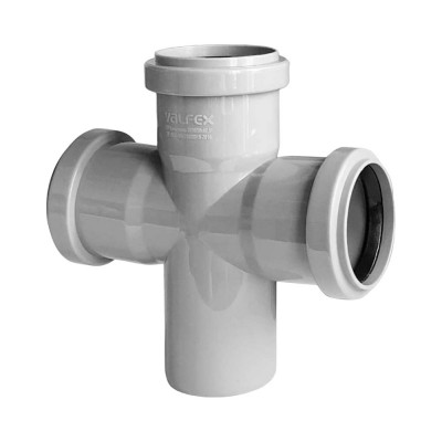 Крестовина VALFEX PP-H 1-плоскостная 110х50х50х87,5гр. для внут. канал. (35), 27211550 Крестовина VALFEX PP-H 1-плоскостная 110х50х50х87,5гр. для внут. канал. (35), 27211550