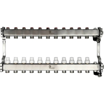 Коллектор Wester нерж. MUVS 1quot;-3/4 в сборе на 11 выходов Коллектор Wester нерж. MUVS 1quot;-3/4 в сборе на 11 выходов