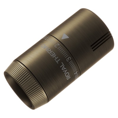 Термоголовка жидкостная Royal Thermo Design М30х1,5 (бронза) Термоголовка жидкостная Royal Thermo Design М30х1,5 (бронза)