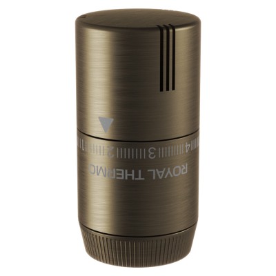 Термоголовка жидкостная Royal Thermo Design М30х1,5 (бронза) Термоголовка жидкостная Royal Thermo Design М30х1,5 (бронза)