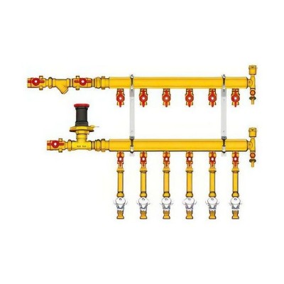 Узел коллекторный Giacomini отопления этажный, подкл. тип B3 (D2) 1quot; x 3/4quot; / 2, GE553Y452 Узел коллекторный Giacomini отопления этажный, подкл. тип B3 (D2) 1quot; x 3/4quot; / 2, GE553Y452