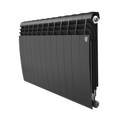 Радиатор биметаллический Royal Thermo BILINER B 500 Чёрный - 12 секц. Радиатор биметаллический Royal Thermo BILINER B 500 Чёрный - 12 секц.