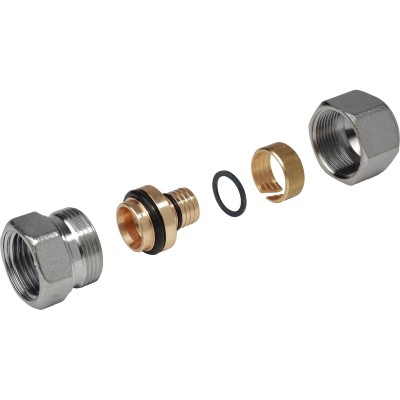 Фитинг Giacomini прямой ВР 1/2quot;x(16x2,2), R187FX046 Фитинг Giacomini прямой ВР 1/2quot;x(16x2,2), R187FX046