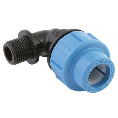 Отвод Джилекс ПНД с наружной резьбой 20х1/2" (30 шт. в уп.) Отвод Джилекс ПНД с наружной резьбой 20х1/2" (30 шт. в уп.)