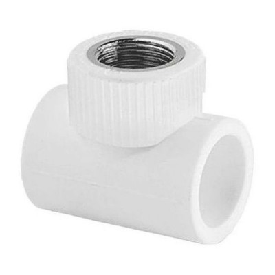 Тройник TEBO сер. PP-R комб. 20x1/2quot; ВР (20/120), арт. 031040302 Тройник TEBO сер. PP-R комб. 20x1/2quot; ВР (20/120), арт. 031040302