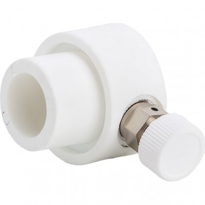 Заглушка Lammin PPR коллекторная со сброс. клапаном 25 300/20 белый Заглушка Lammin PPR коллекторная со сброс. клапаном 25 300/20 белый