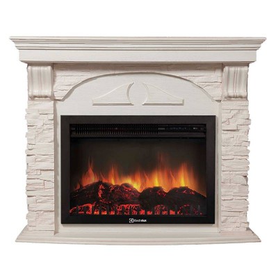 Портал Firelight Torre 30U (угловой) камень белый, шпон белёный дуб Портал Firelight Torre 30U (угловой) камень белый, шпон белёный дуб