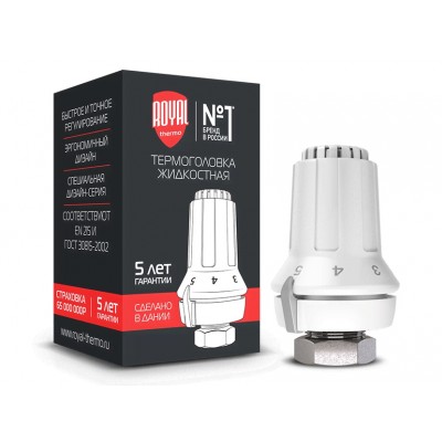 Термоголовка жидкостная Royal Thermo, М30х1,5 Термоголовка жидкостная Royal Thermo, М30х1,5