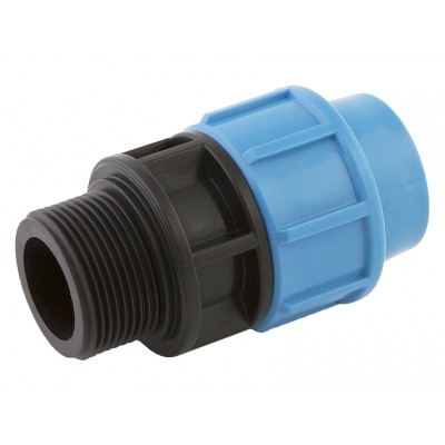 Муфта Джилекс ПНД переходная с наружной резьбой 20 х 1" (50 шт. уп.) Муфта Джилекс ПНД переходная с наружной резьбой 20 х 1" (50 шт. уп.)