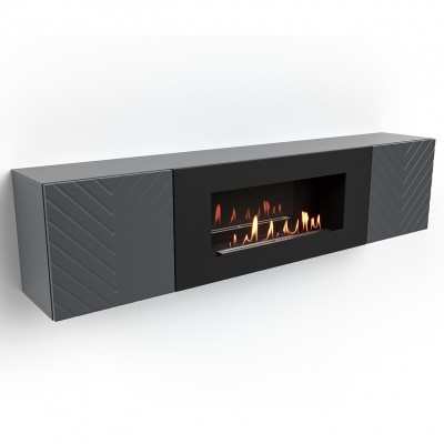 Тумба с биокамином Firelight BFP-P1700V графит Тумба с биокамином Firelight BFP-P1700V графит