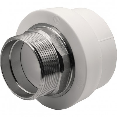 Муфта THERMOLIGHT комбинированная PP-R НР 63х2quot; под ключ белый (2/18) Муфта THERMOLIGHT комбинированная PP-R НР 63х2quot; под ключ белый (2/18)