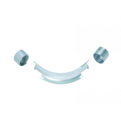 Фиксатор поворота трубы REHAU 25/90гр с кольцами, оцинк. сталь Фиксатор поворота трубы REHAU 25/90гр с кольцами, оцинк. сталь