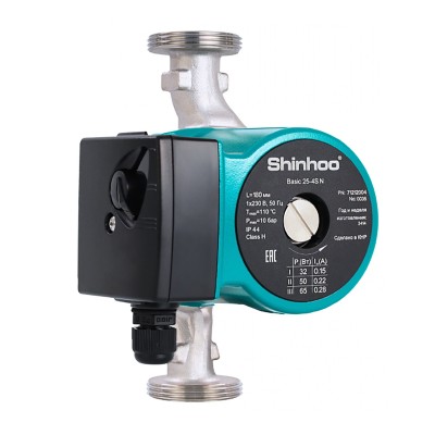 Насос циркуляционный Shinhoo Basic 15-7S N 130 Насос циркуляционный Shinhoo Basic 15-7S N 130