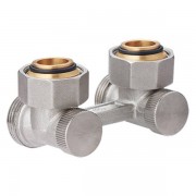 Узел нижнего подключения MVI угловой, для двухтрубных систем вентильного типа 3/4quot;x3/4quot; (под конус)