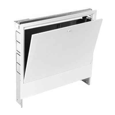 Шкаф коллекторный HENCO встраиваемый с задней панелью, белый RAL 9003, 565х575-665х110-175 Шкаф коллекторный HENCO встраиваемый с задней панелью, белый RAL 9003, 565х575-665х110-175