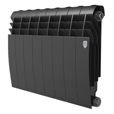Радиатор биметаллический Royal Thermo BILINER B 350 Чёрный - 10 секц. Радиатор биметаллический Royal Thermo BILINER B 350 Чёрный - 10 секц.