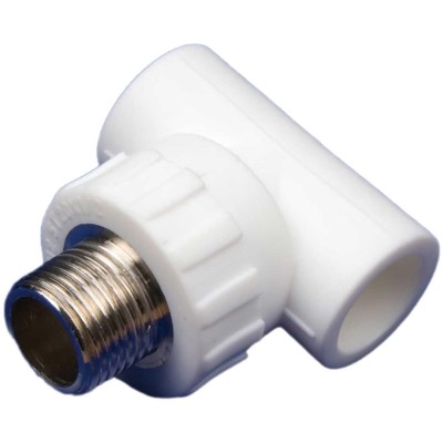 Тройник MeerPlast PPRC 20х1/2 НР белый (1/10/110) Тройник MeerPlast PPRC 20х1/2 НР белый (1/10/110)