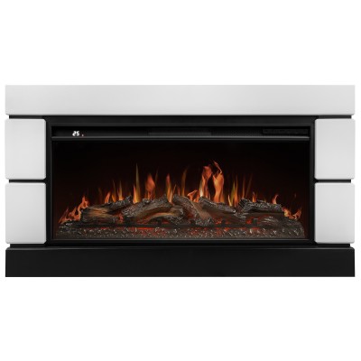 Каминокомплект: Очаг Royal Thermo Aurora RTFP/P-AR40LS, портал Moderno 42/40/36, белый Каминокомплект: Очаг Royal Thermo Aurora RTFP/P-AR40LS, портал Moderno 42/40/36, белый