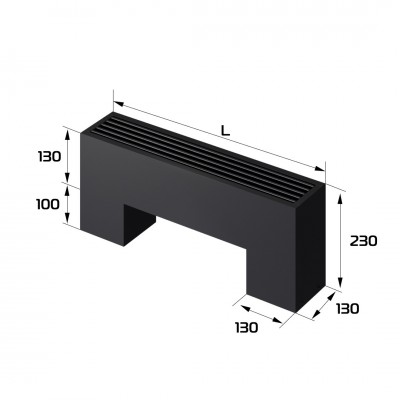 Конвектор напольный Royal Thermo STEP-130/130/700-2-N-BL-LG-BL Конвектор напольный Royal Thermo STEP-130/130/700-2-N-BL-LG-BL