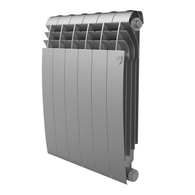 Радиатор биметаллический Royal Thermo BILINER B 500 Серебристый - 6 секц. Радиатор биметаллический Royal Thermo BILINER B 500 Серебристый - 6 секц.