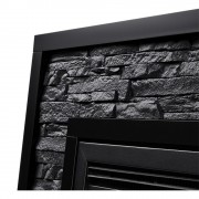 Каминокомплект: Очаг Electrolux EFP/P-3020LS, портал Loft 30 камень черный, черная эмаль