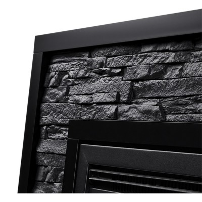 Каминокомплект: Очаг Electrolux EFP/P-3020LS, портал Loft 30 камень черный, черная эмаль Каминокомплект: Очаг Electrolux EFP/P-3020LS, портал Loft 30 камень черный, черная эмаль