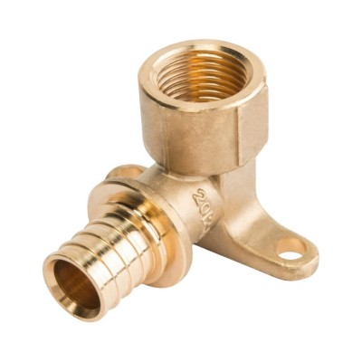 АРХИВ_Уголок РОСТерм 20х1/2 с настенным креплением, латунь АРХИВ_Уголок РОСТерм 20х1/2 с настенным креплением, латунь