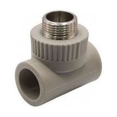 Тройник TEBO сер. PP-R комб. 25x3/4quot; НР (10/80), арт. 031040506 Тройник TEBO сер. PP-R комб. 25x3/4quot; НР (10/80), арт. 031040506