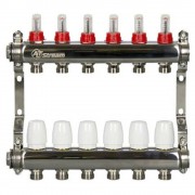 Группа коллекторная ALTSTREAM с расходомерами, сталь 1quot;х 4х3/4quot;