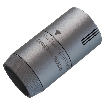 Термоголовка жидкостная Royal Thermo Design М30х1,5 (серебристый) Термоголовка жидкостная Royal Thermo Design М30х1,5 (серебристый)