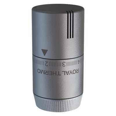 Термоголовка жидкостная Royal Thermo Design М30х1,5 (серебристый) Термоголовка жидкостная Royal Thermo Design М30х1,5 (серебристый)