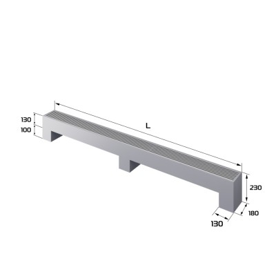 Конвектор напольный Royal Thermo STEP-130/180/2200-2-N-SS-LG-NA Конвектор напольный Royal Thermo STEP-130/180/2200-2-N-SS-LG-NA