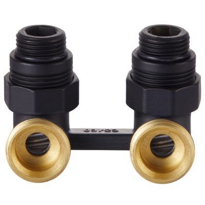 Узел нижнего подключения Royal Thermo угловой 1/2quot;х3/4quot; EK (черный) Узел нижнего подключения Royal Thermo угловой 1/2quot;х3/4quot; EK (черный)