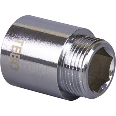 Удлинитель TEBO хромированный ВР/НР 3/4quot;х 50 мм (18/144) Удлинитель TEBO хромированный ВР/НР 3/4quot;х 50 мм (18/144)