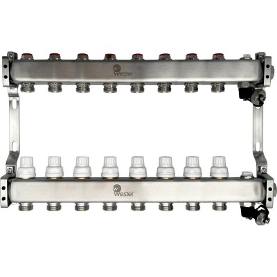 Коллектор Wester нерж. MUVS 1quot;-3/4 в сборе на 8 выходов Коллектор Wester нерж. MUVS 1quot;-3/4 в сборе на 8 выходов
