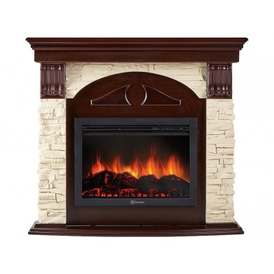 Портал Firelight Torre 30S камень слоновая кость, шпон темный дуб Портал Firelight Torre 30S камень слоновая кость, шпон темный дуб