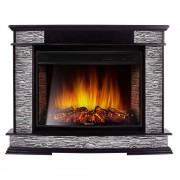 Каминокомплект: Очаг Electrolux EFP/P-3020LS с порталом Scala 30 сланец скалистый серый, шпон венге