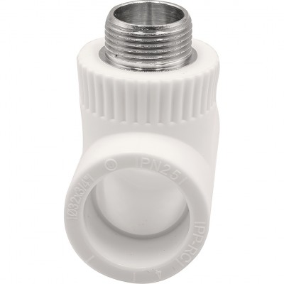 Тройник THERMOLIGHT комбинированный PP-R НР 32х3/4х32 белый (10/50) Тройник THERMOLIGHT комбинированный PP-R НР 32х3/4х32 белый (10/50)