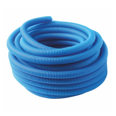 Труба гофрированная MVI Ду20 (внутр.18мм), синяя (бухта 50м) Труба гофрированная MVI Ду20 (внутр.18мм), синяя (бухта 50м)