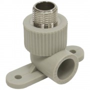 Угольник TEBO сер. PP-R комб. 20x1/2quot; НР с креплением (20/80), арт. 031033902