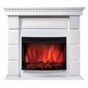 Каминокомплект: Очаг Electrolux Sphere Plus EFP/P-2720RLS с порталом Elegante 25 белый