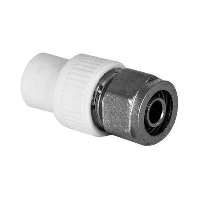 Переходник TEBO бел. PP-R комбин. 20(вн) PEХ-AL-PEX 16х2,00 (цанга) (50/300), арт. 030021302 Переходник TEBO бел. PP-R комбин. 20(вн) PEХ-AL-PEX 16х2,00 (цанга) (50/300), арт. 030021302