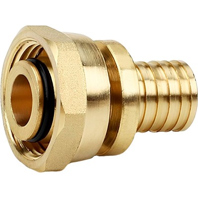 Муфта VARMEGA Slide-fit переходная (на евроконус) с накидн. гайкой, 20x3/4quot;EK, акс., латунь, VM51712 Муфта VARMEGA Slide-fit переходная (на евроконус) с накидн. гайкой, 20x3/4quot;EK, акс., латунь, VM51712