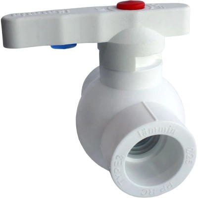 Кран Lammin шаровый PPR 50 PREMIUM 6/2 белый Кран Lammin шаровый PPR 50 PREMIUM 6/2 белый