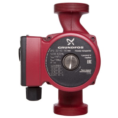 Насос циркуляционный GRUNDFOS UPS 32-40 EU Насос циркуляционный GRUNDFOS UPS 32-40 EU