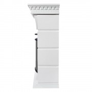 Каминокомплект: Биокамин Firelight BFP/P-2520, портал Elegante 25 белый