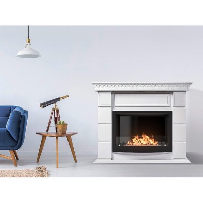 Каминокомплект: Биокамин Firelight BFP/P-2520, портал Elegante 25 белый Каминокомплект: Биокамин Firelight BFP/P-2520, портал Elegante 25 белый